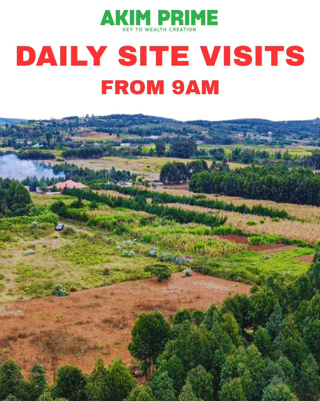 daily visits in akim prime plots in kikuyu